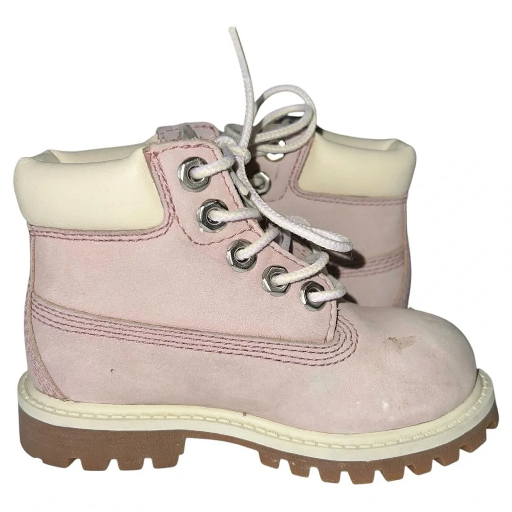 Children’s Toddler’s Timberland Boots Girls Size 7.5 Pink